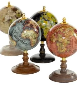Grayson Lane Set of 4 4-in x 7-in Multi Coloured - Metal Traditional Globe -GRAYSON LANE shop 330858412 AlternateImage4 l