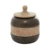 Grayson Lane Rustic Decorative Jars - Brown Metal - 11-in X 9-in
