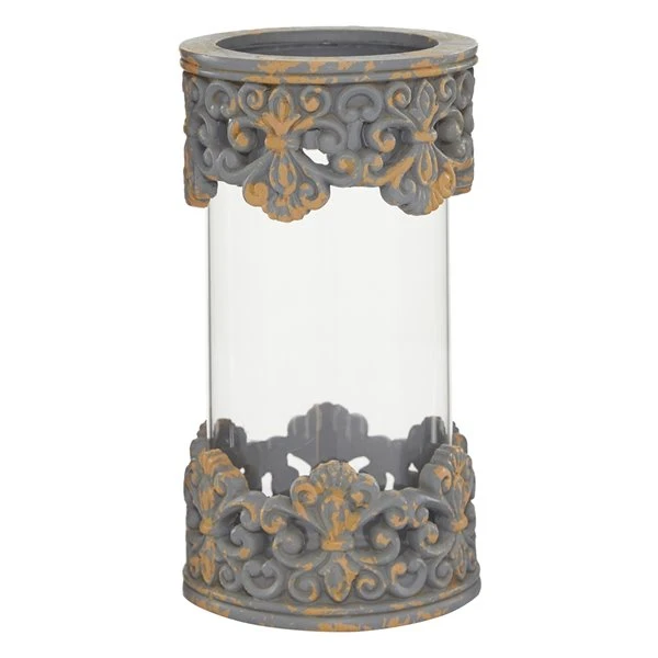 Grayson Lane 1-Candle Resin Pillar Holder - 10-in x 5-in 4 Grayson Lane 1-Candle Resin Pillar Holder - 10-in x 5-in - Image 4