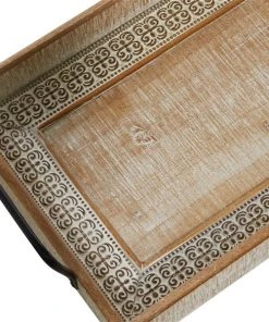 Grayson Lane Set of 2 25-in , 27-in Boho Style Tray - Brown Wood -GRAYSON LANE shop 330858421 AlternateImage3 l