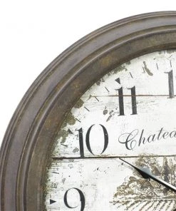 Grayson Lane Analog 23-in x 23-in White Round Vintage Wall Standard Clock -GRAYSON LANE shop 330858423 AlternateImage4 l