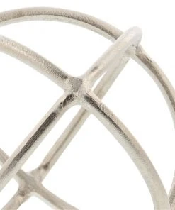 Grayson Lane Set of 2 10-in , 8-in Silver Modern Geometric Sculpture - Aluminum -GRAYSON LANE shop 330858427 AlternateImage2 l