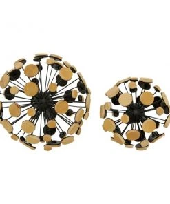 Grayson Lane Set of 2 6-in , 7-in - Brown Modern Abstract Sculpture - Metal -GRAYSON LANE shop 330858429 AlternateImage3 l