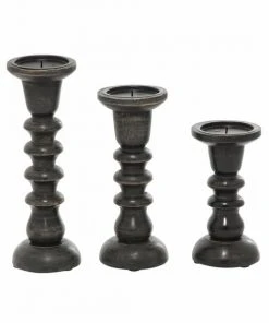 Grayson Lane 3-Candle Wood Pillar Holder - 8-in, 10-in, 12-in -GRAYSON LANE shop 330858432 AlternateImage5 l