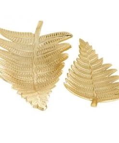 Grayson Lane Set of 2 18-in , 12-in Contemporary Tray - Gold Aluminum -GRAYSON LANE shop 330858434 AlternateImage4 l