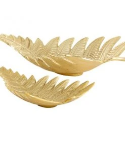 Grayson Lane Set of 2 18-in , 12-in Contemporary Tray - Gold Aluminum -GRAYSON LANE shop 330858434 AlternateImage6 l