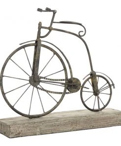 Grayson Lane Vintage Sculpture Bicycle - Black Metal - 14-in X 16-in