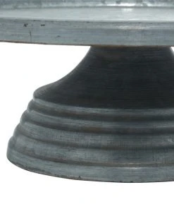 Grayson Lane 4-in x 13-in Farmhouse Cake Stand - Grey Iron -GRAYSON LANE shop 330858456 AlternateImage3 l