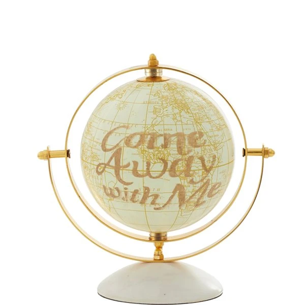 Grayson Lane Set of 2 8-in x 8-in- Multi Coloured Glam Globe - Stainless Steel 3 Grayson Lane Set of 2 8-in x 8-in- Multi Coloured Glam Globe - Stainless Steel - Image 3