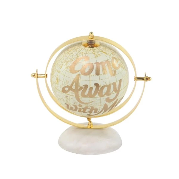 Grayson Lane Set of 2 8-in x 8-in- Multi Coloured Glam Globe - Stainless Steel 5 Grayson Lane Set of 2 8-in x 8-in- Multi Coloured Glam Globe - Stainless Steel - Image 5