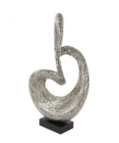 Grayson Lane Capiz Shell Abstract Sculpture- Grey - 30-in X 16-in -GRAYSON LANE shop 330858459 AlternateImage3 l