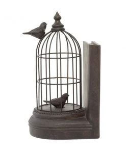 Grayson Lane Set of 2 6-in x 10-in - Black Farmhouse Birdcage Bookends - Metal -GRAYSON LANE shop 330858460 AlternateImage2 l