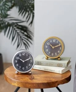 Grayson Lane Analog 6-in x 5-in Set of 2 Multiple Colours Round Tabletop Standard Clock -GRAYSON LANE shop 330858466 AlternateImage2 l