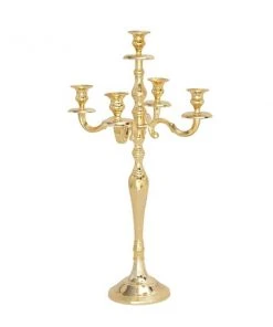 Grayson Lane 5-Candle Metal Candelabra Holder - 25-in x 14-in