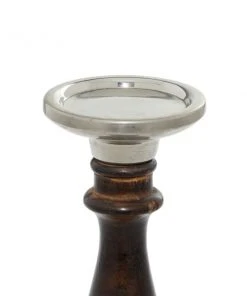 Grayson Lane 3-Candle Pillar Holder - 9-in, 12-in, 15-in - Dark Brown Mango Wood -GRAYSON LANE shop 330858470 AlternateImage3 l