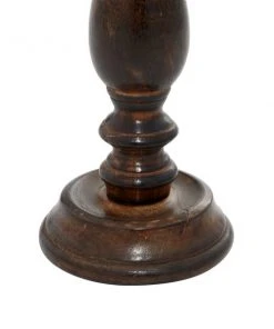 Grayson Lane 3-Candle Pillar Holder - 9-in, 12-in, 15-in - Dark Brown Mango Wood -GRAYSON LANE shop 330858470 AlternateImage4 l