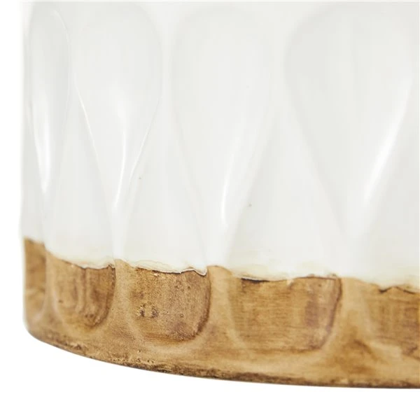 Grayson Lane Set of 2 8-in x 16-in Contemporary Vase - White Porcelain 3 Grayson Lane Set of 2 8-in x 16-in Contemporary Vase - White Porcelain - Image 3