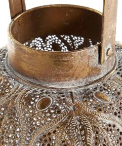 Grayson Lane 1-Candle Metal Hurricane Holder - 21-in x 11-in 2 Grayson Lane 1-Candle Metal Hurricane Holder - 21-in x 11-in -GRAYSON LANE shop 330858473 AlternateImage3 l