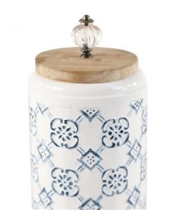 Grayson Lane Set of 3 12-in , 10-in , 9-in Farmhouse Decorative Jar - White - Metal 7 Grayson Lane Set of 3 12-in , 10-in , 9-in Farmhouse Decorative Jar - White - Metal -GRAYSON LANE shop 330858477 AlternateImage2 l