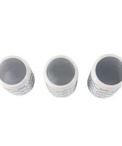 Grayson Lane Set of 3 12-in , 10-in , 9-in Farmhouse Decorative Jar - White - Metal 8 Grayson Lane Set of 3 12-in , 10-in , 9-in Farmhouse Decorative Jar - White - Metal -GRAYSON LANE shop 330858477 AlternateImage4 l