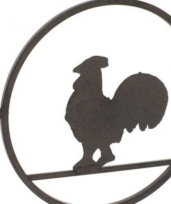 Grayson Lane Farmhouse Rooster Sculpture - Black Metal - 14-in X 13-in -GRAYSON LANE shop 330858479 AlternateImage2 l