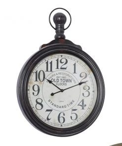 Grayson Lane Analog 39-in x 28-in Brown Round Wall Standard Clock -GRAYSON LANE shop 330858484 AlternateImage5 l
