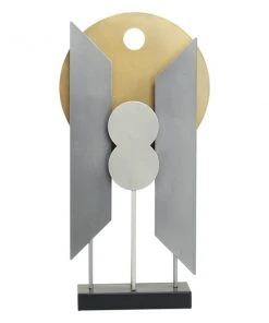 Grayson Lane Abstract Contemporary Sculpture - Gold Metal - 21-in X 12-in