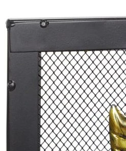 Grayson Lane Farmhouse Fireplace Screen - Green- Metal - 33-in X 39-in -GRAYSON LANE shop 330858486 AlternateImage3 l