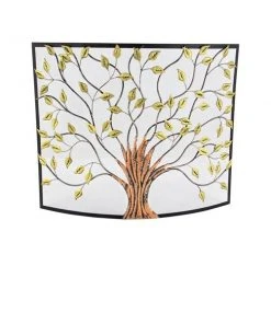 Grayson Lane Farmhouse Fireplace Screen - Green- Metal - 33-in X 39-in -GRAYSON LANE shop 330858486 AlternateImage4 l