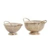 Grayson Lane Set of 2 21-in , 19-in Eclectic Decorative Bowl - Gold - Metal