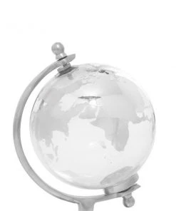 Grayson Lane Traditional Globe - Silver Glass - 11-in x 6-in -GRAYSON LANE shop 330858498 AlternateImage3 l