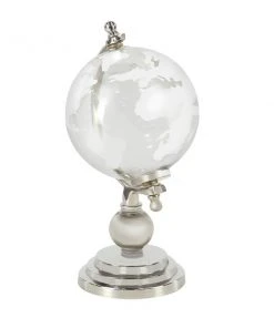 Grayson Lane Traditional Globe - Silver Glass - 11-in x 6-in -GRAYSON LANE shop 330858498 AlternateImage4 l