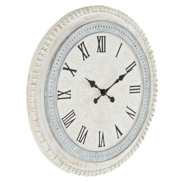 Grayson Lane Analog 22-in x 22-in White Round Wall Standard Clock 4 Grayson Lane Analog 22-in x 22-in White Round Wall Standard Clock - Image 4