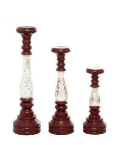 Grayson Lane 3-Candle Wood Pillar Holder - 20-in, 16-in, 12-in -GRAYSON LANE shop 330858511 AlternateImage5 l