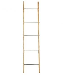 Grayson Lane Contemporary Ladder - Brown Stainless Steel - 72-in X 17-in x 2-in C