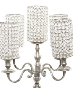 Grayson Lane 5-Candle Metal Hurricane Holder - 44-in x 20-in -GRAYSON LANE shop 330858514 AlternateImage4 l