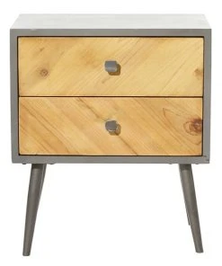 Grayson Lane Grey 2-Drawer Accent Chest