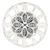 Grayson Lane Analog 28-in x 28-in White Round Wall Standard Clock