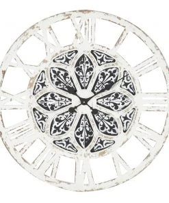 Grayson Lane Analog 28-in x 28-in White Round Wall Standard Clock