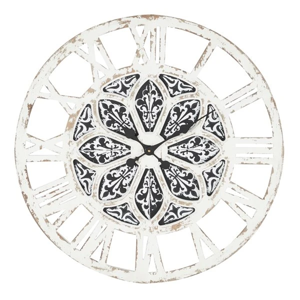 Grayson Lane Analog 28-in x 28-in White Round Wall Standard Clock 1 Grayson Lane Analog 28-in x 28-in White Round Wall Standard Clock