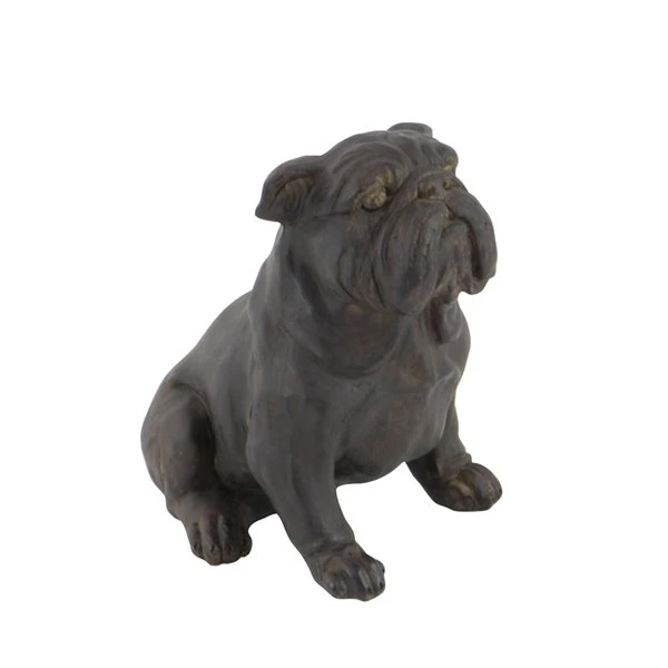 Grayson Lane Traditional Dog Sculpture - Brown Poly Stone - 11-in X 10-in 4 Grayson Lane Traditional Dog Sculpture - Brown Poly Stone - 11-in X 10-in - Image 4