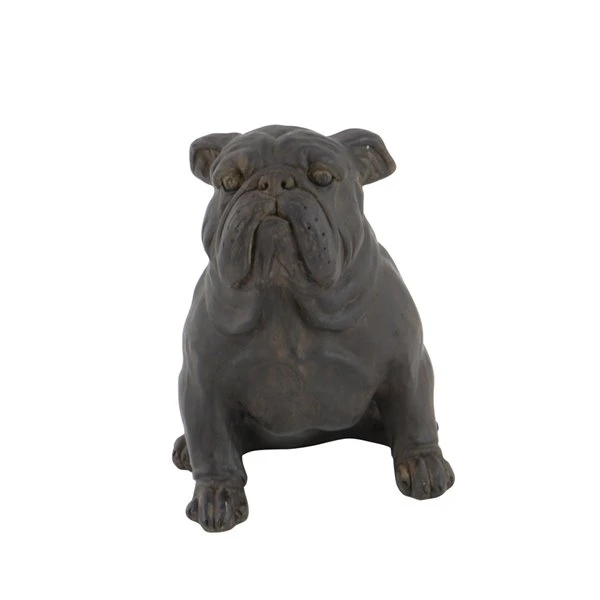 Grayson Lane Traditional Dog Sculpture - Brown Poly Stone - 11-in X 10-in 5 Grayson Lane Traditional Dog Sculpture - Brown Poly Stone - 11-in X 10-in - Image 5