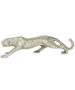 Grayson Lane Leopard Contemporary Sculpture - Silver Aluminum - 5-in X 21-in -GRAYSON LANE shop 330858521 AlternateImage4 l