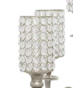 Grayson Lane 5-Candle Metal Hurricane Holder - 29-in x 15-in -GRAYSON LANE shop 330858525 AlternateImage3 l