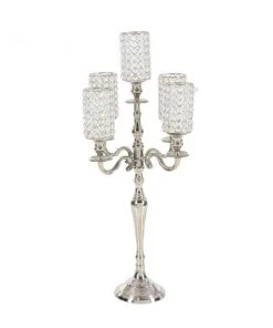 Grayson Lane 5-Candle Metal Hurricane Holder - 29-in x 15-in -GRAYSON LANE shop 330858525 AlternateImage5 l