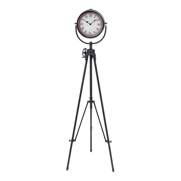 Grayson Lane Analog 57-in x 17-in Black Round Tabletop Standard Clock 1 Grayson Lane Analog 57-in x 17-in Black Round Tabletop Standard Clock