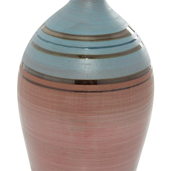 Grayson Lane Contemporary Vase - Pink Ceramic - 15-in X 6-in x 6-in 3 Grayson Lane Contemporary Vase - Pink Ceramic - 15-in X 6-in x 6-in - Image 3