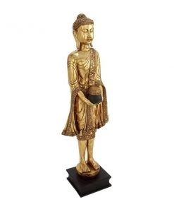 Grayson Lane Buddha Eclectic Sculpture - Gold Resin - 54-in X 16-in -GRAYSON LANE shop 330858535 AlternateImage3 l