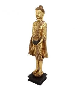Grayson Lane Buddha Eclectic Sculpture - Gold Resin - 54-in X 16-in -GRAYSON LANE shop 330858535 AlternateImage4 l