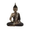 Grayson Lane Buddha Bohemian Sculpture -Brass Poly Stone - 16-in X 12-in